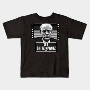 von shitzinpants black adn white vintage art Kids T-Shirt